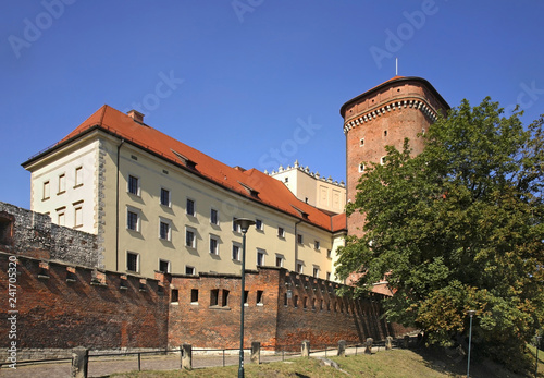 Senator tower in Wawel castle. Krakow. Poland