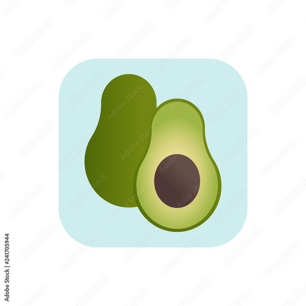 Avocado icon. Fruit. Logo. Vector illustration. EPS 10. Avocado icon. Fruit. Logo. Vector illustration. EPS 10.