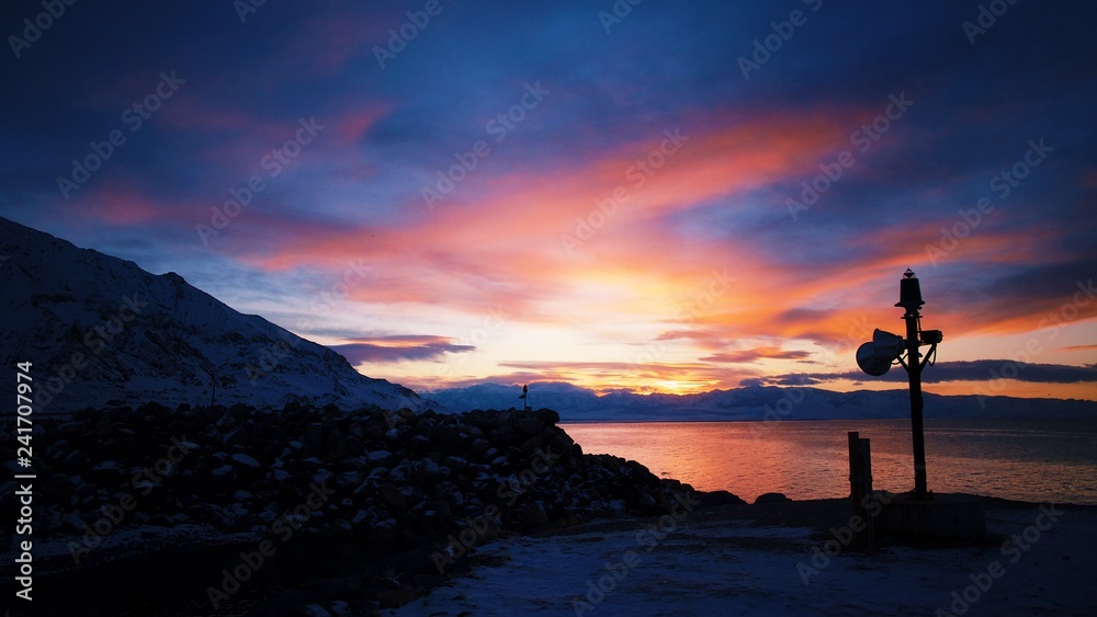 Sunset Over Salt Lake