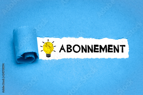 Abonnement photo