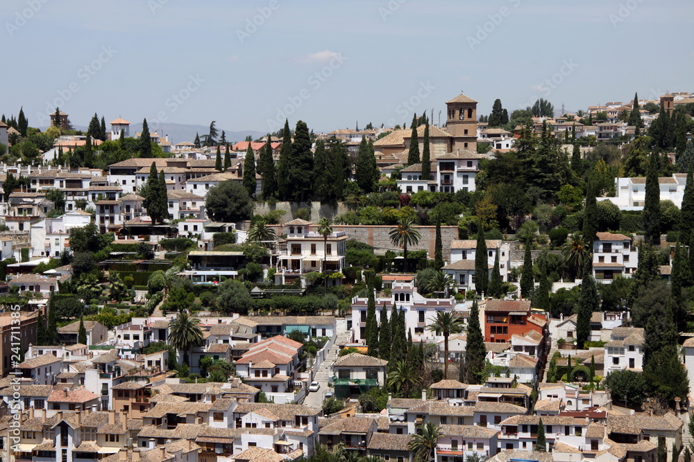  View of the city of Granada from the Alhambra