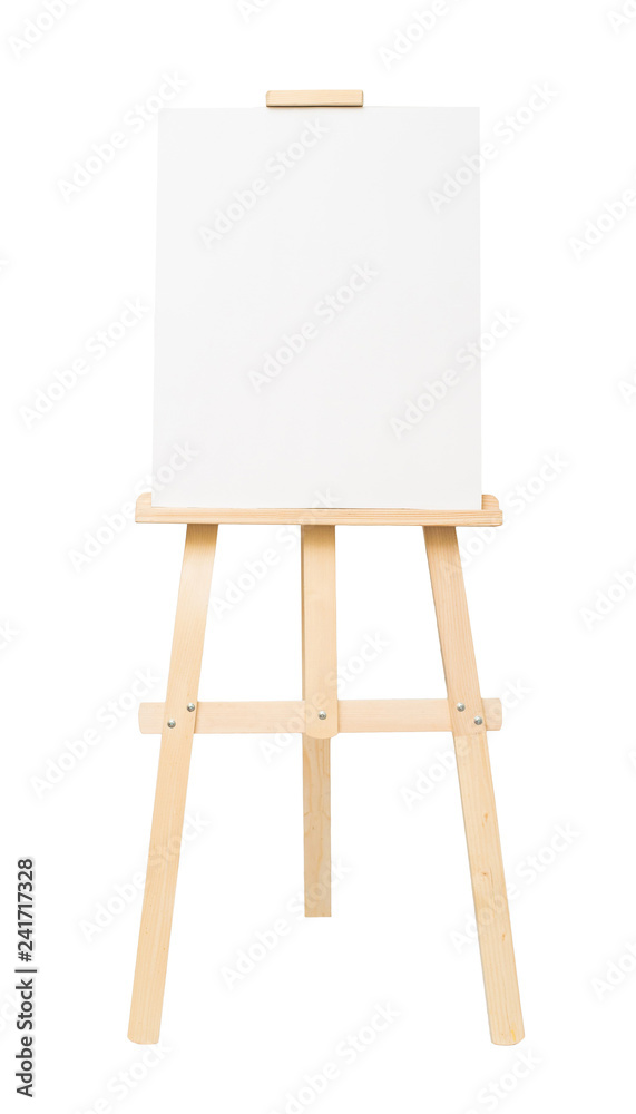 Easel empty for drawing isolated on white background Easel empty for drawing isolated on white background