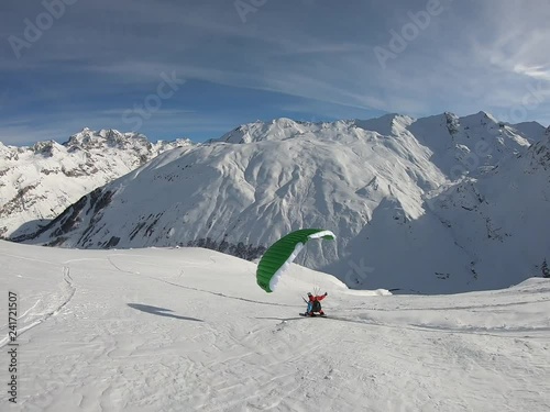 Speed riding In the French Alps