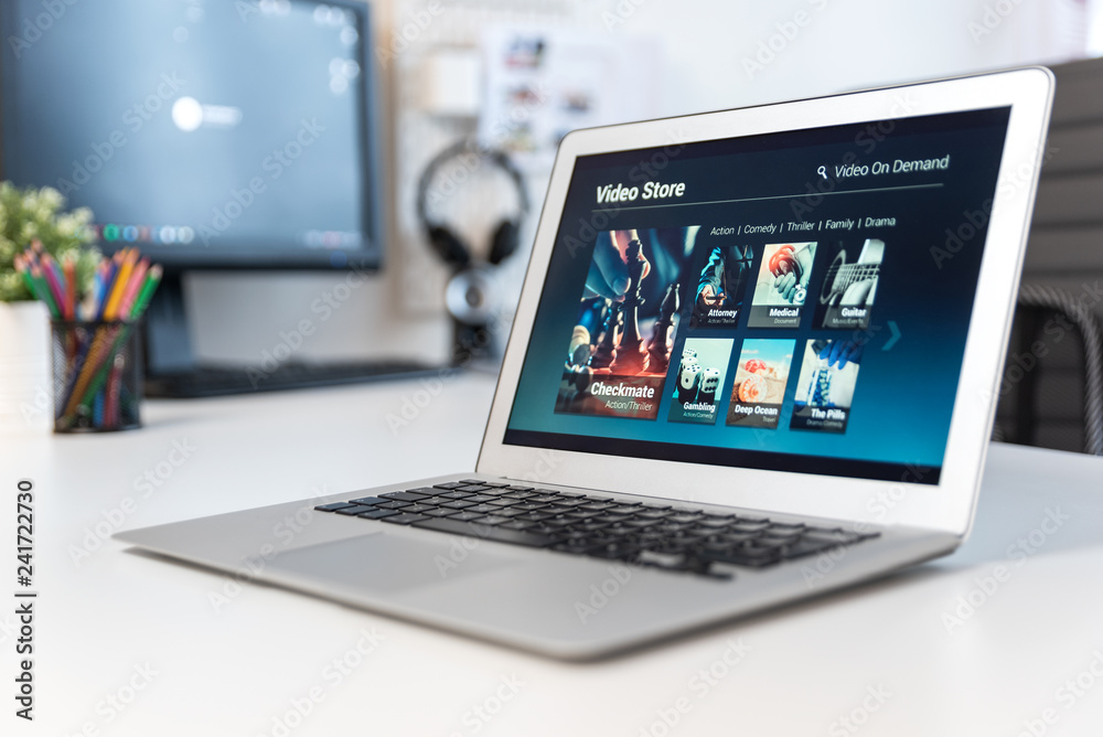 Video On Demand, multimedia subscription concept Video On Demand, multimedia subscription concept