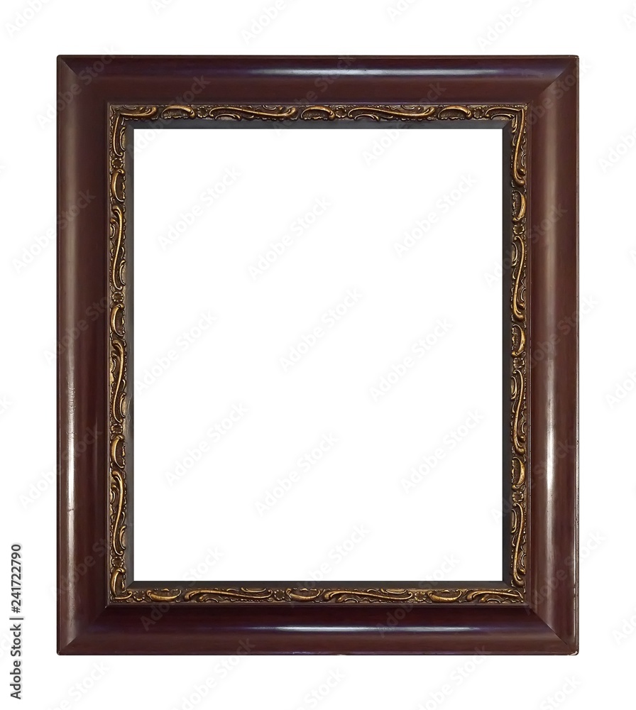 Wooden frame for paintings, mirrors or photo isolated on white background Wooden frame for paintings, mirrors or photo isolated on white background