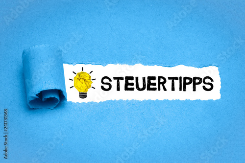 Obraz na płótnie Steuertipps