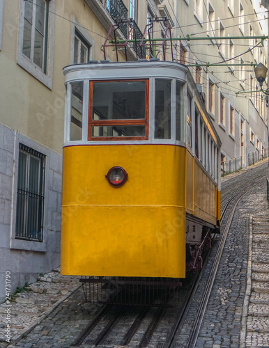 The Lavra Funicular or Elevador da Lavra, Lisbon, Portugal