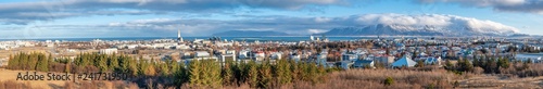Cityscape viewpoint of Reykjavik from Perlan, Iceland © jeafish