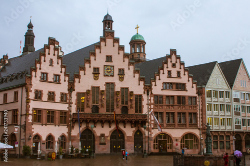 Beautiful historic house in the center of Frankfurt am Main. Germany