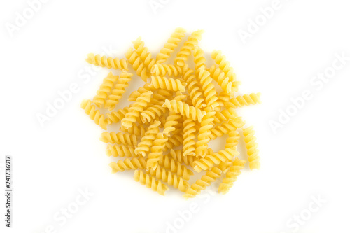 Macaroni isolated on white background