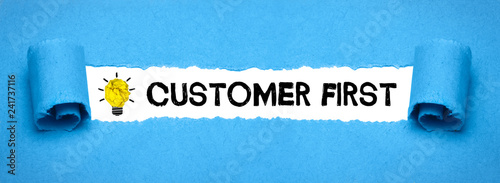 Obraz na płótnie Customer first 