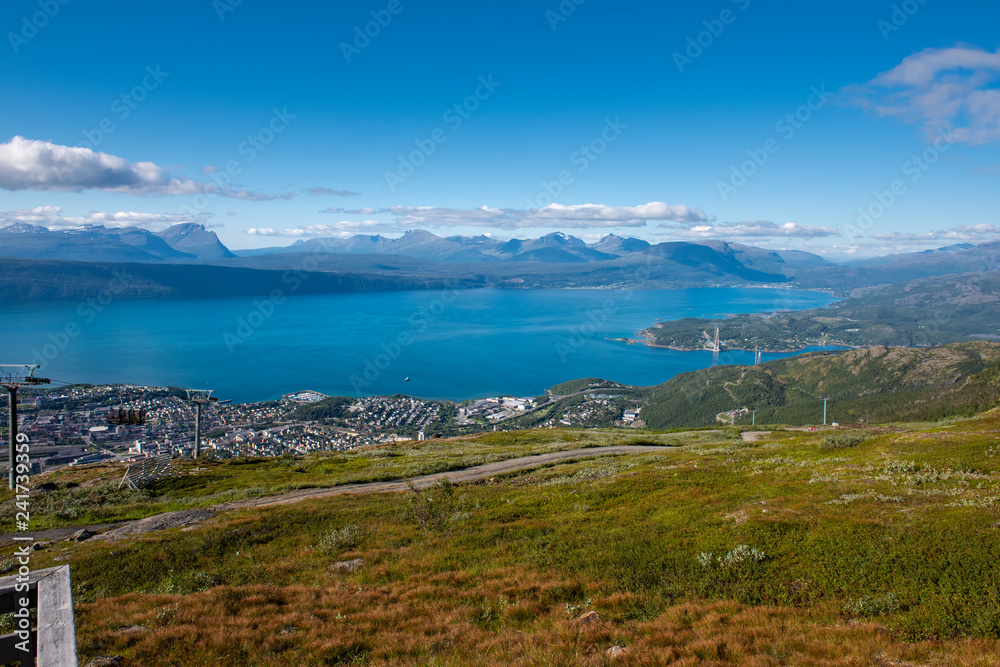 Aussicht vom Narvikfjellet in Norwegen / Skandinavien
