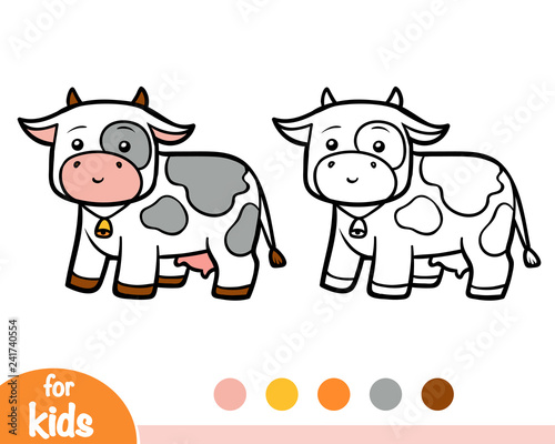 Coloring book, Cow