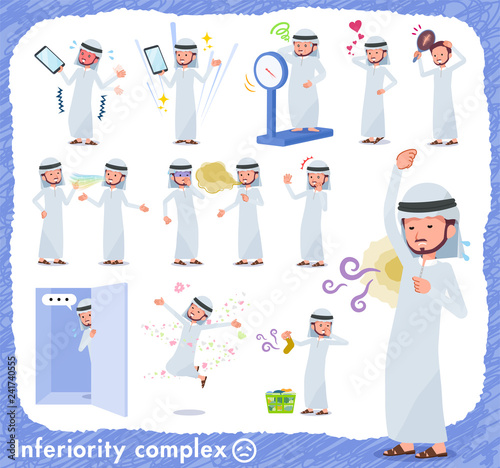 flat type Arab men_complex