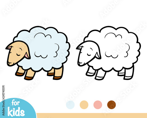 Coloring book, Sheep