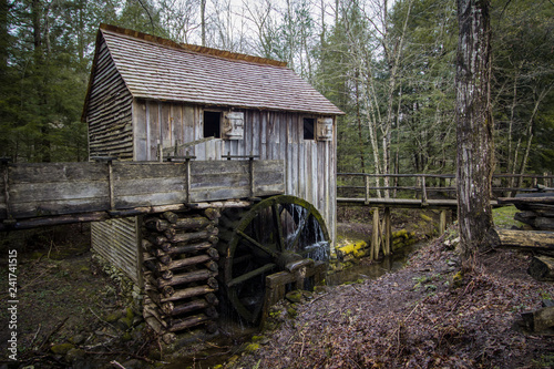 Smoky Mountain Grist Mill. Historic working grist mill in the Great Smoky Mountains National Park.
