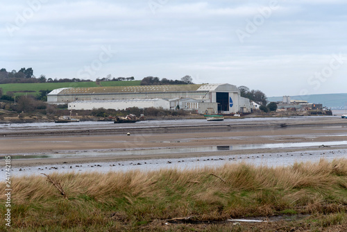 The Babcock international Group Marine Division shipyard on the River Torridge, at Appledore, North Devon, England, UK photo