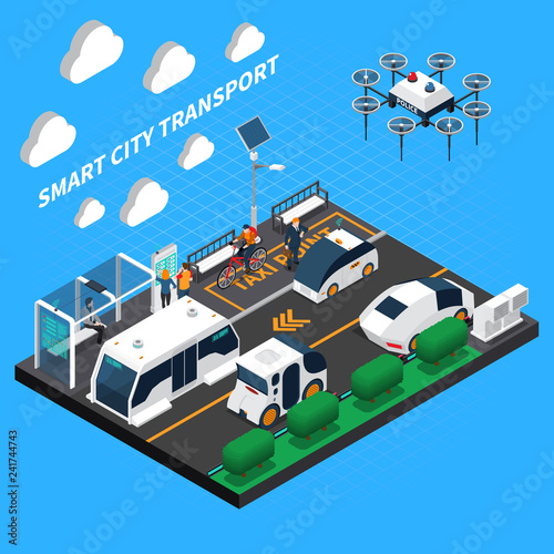 Smart City Isometric Concept