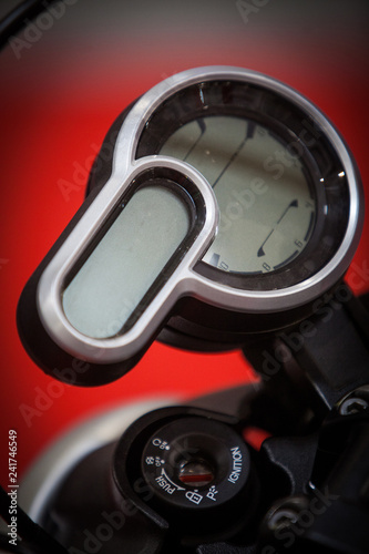 Digital speedometer of a motorcyle