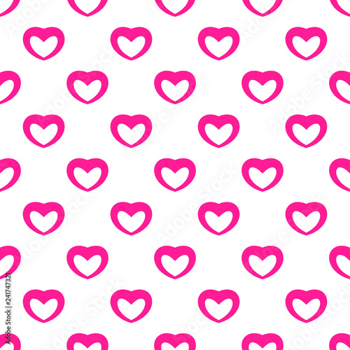Cute vector seamless pattern for Valentine's Day
