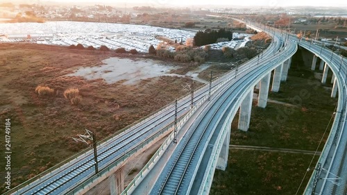 puente de tren de alta velocidad