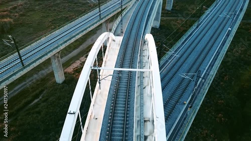vías de tren de alta velocidad