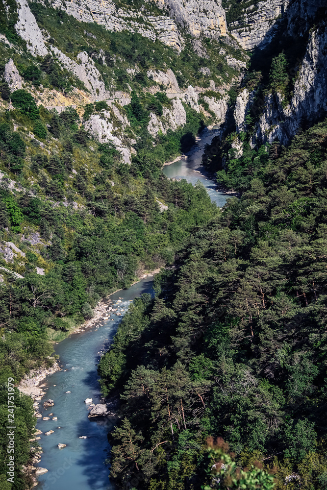 Verdon canyon near Castellane in Provence