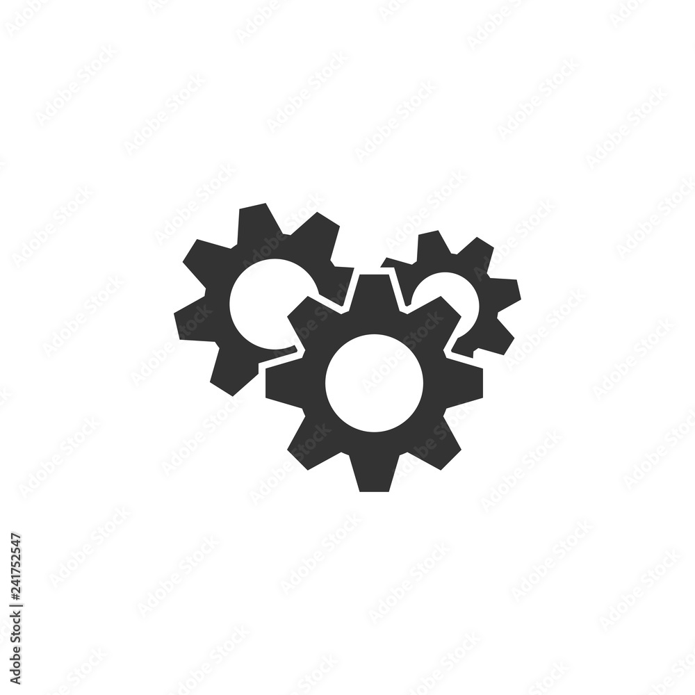 Gear setting icon graphic design template Gear setting icon graphic design template