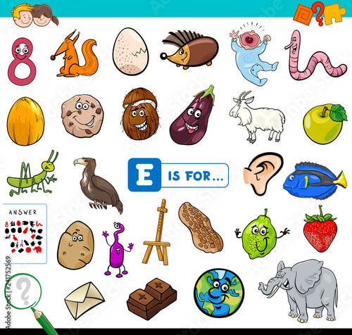 E is for educational game for children