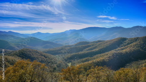 "The Smokey Mountains" Blue Ridge Mountains from the Parkway © Zen Duder