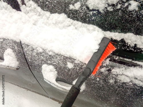 Cleaning machine from the snow