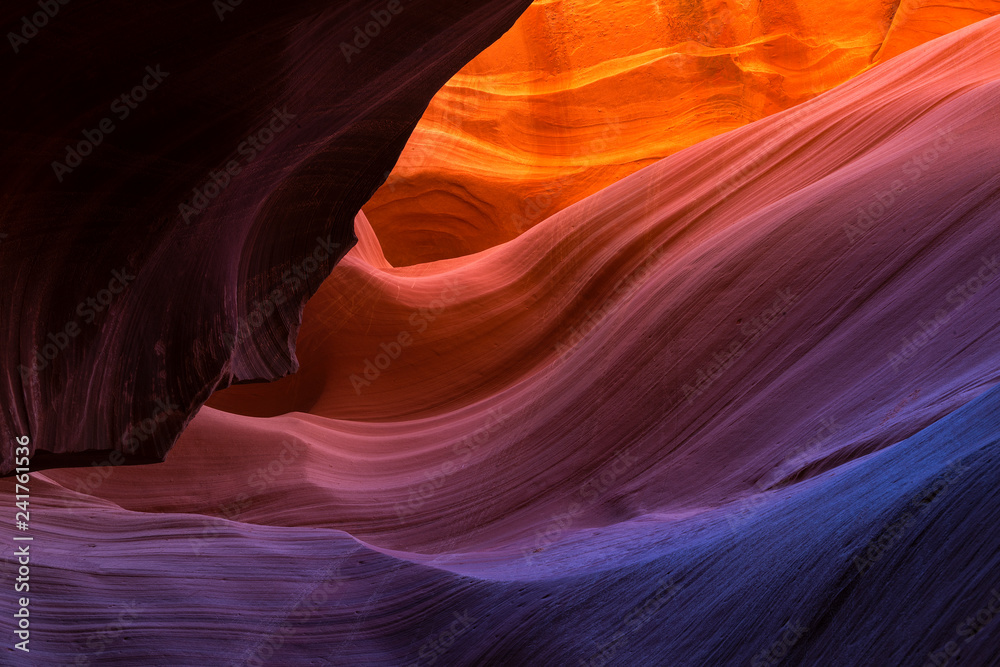The colors of Lower Antelope Canyon, AZ.