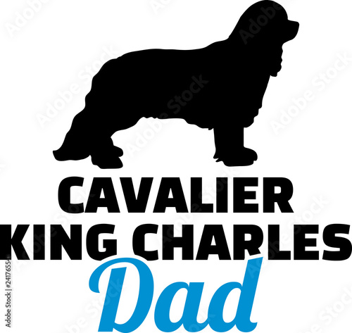 Cavalier King Charles Dad blue