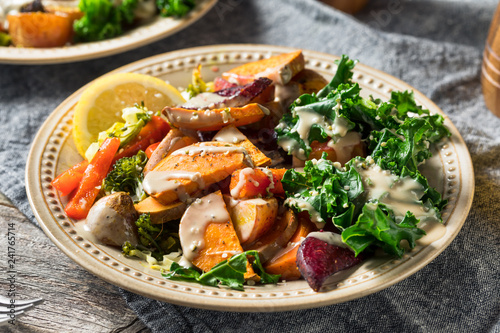 Cooked Organic Vegan Veggie Buddha Bowl