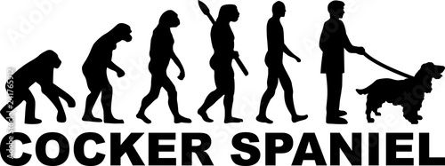 Cocker Spaniel Evolution with name