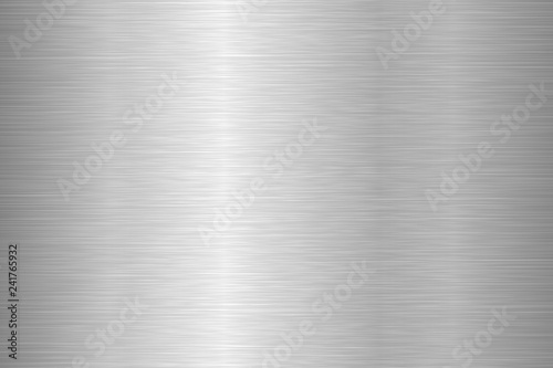 Brushed metal texture. Steel background. Vector illustration. photo