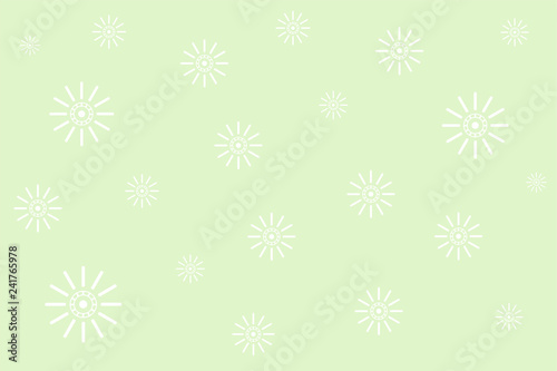Green stylish digital geometric background with different shapes.