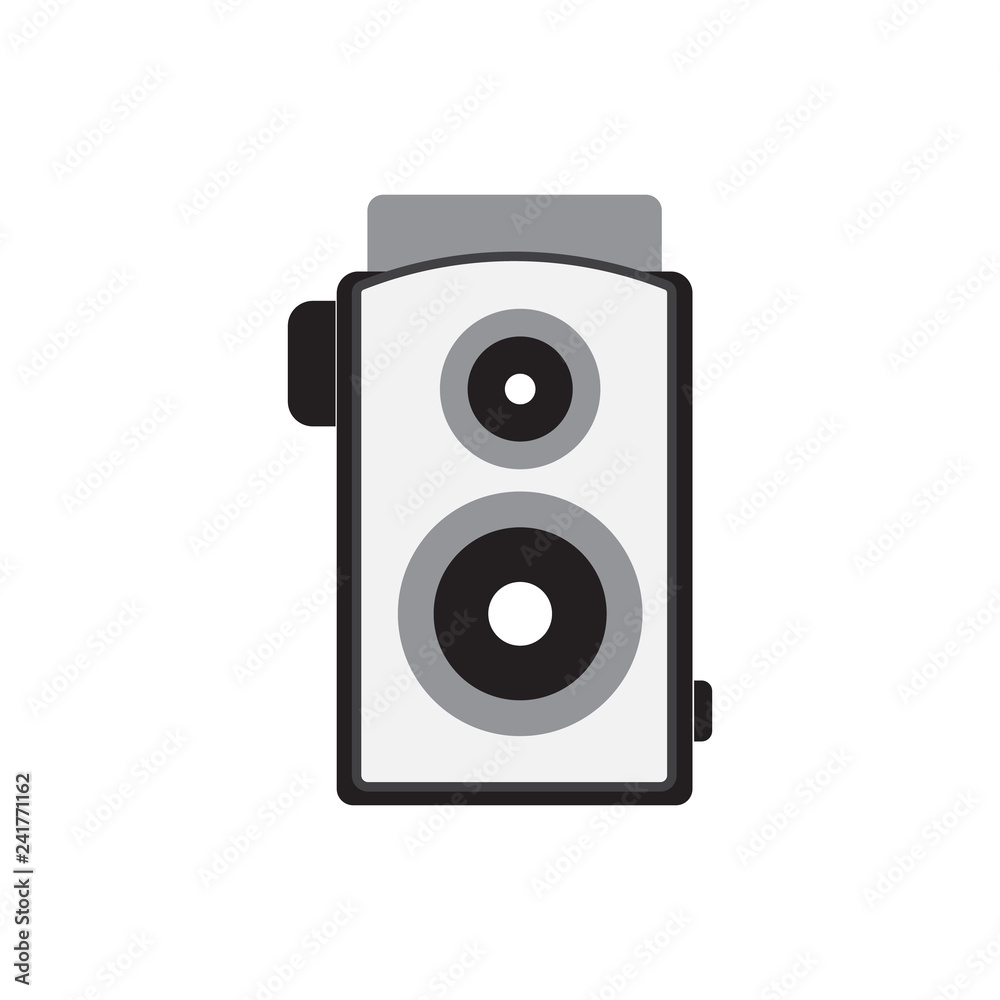 Old camera black icon vector design illustration Old camera black icon vector design illustration