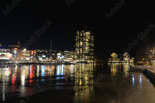 Reflection   Water  Night Sweden