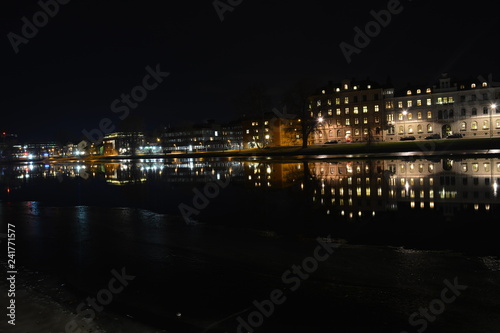 Reflection , Water, Night,Sweden