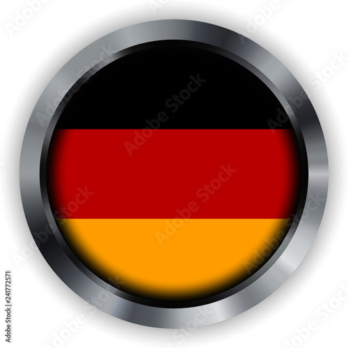 Free Download Germany flag in metal framework, emblem with shadow. - GFXLoad