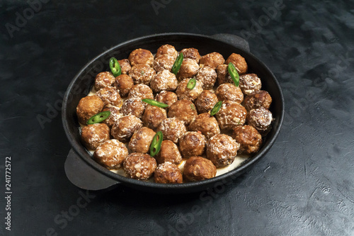 Persian Koofteh Berenji - Rice Kufta. Meat meatballs.

