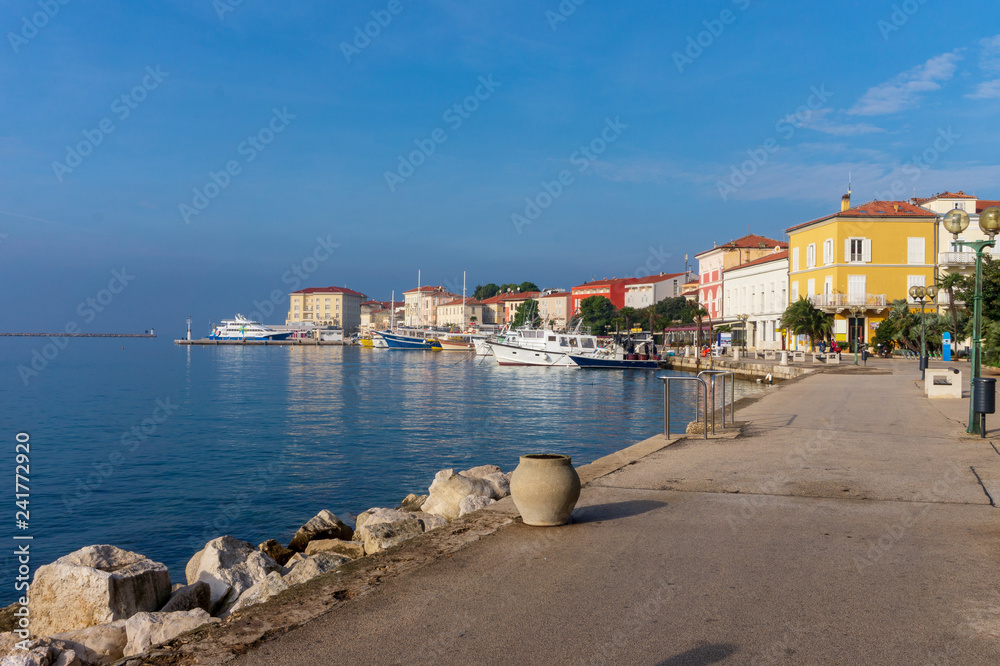 view of Porec harbour, Croatia