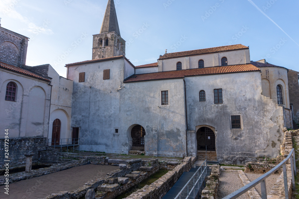 Euphrasian Basilica in Porec, UNESCO world heritage site in Istria, Croazia