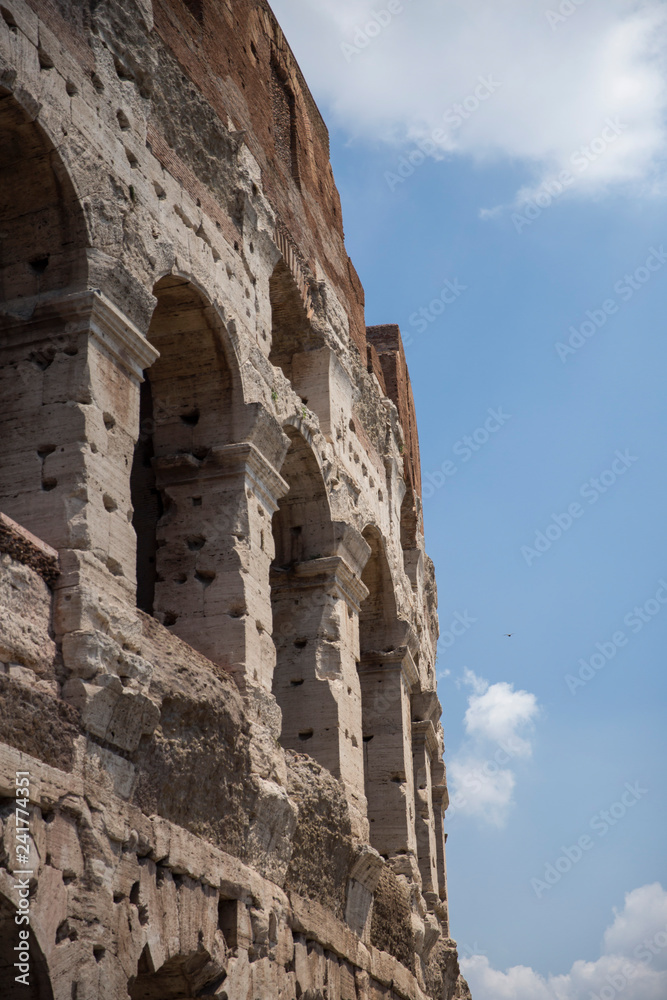 Outside view of Colosseum in Rome, Italy