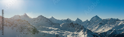 Swiss alps peaks in winter © fcerez