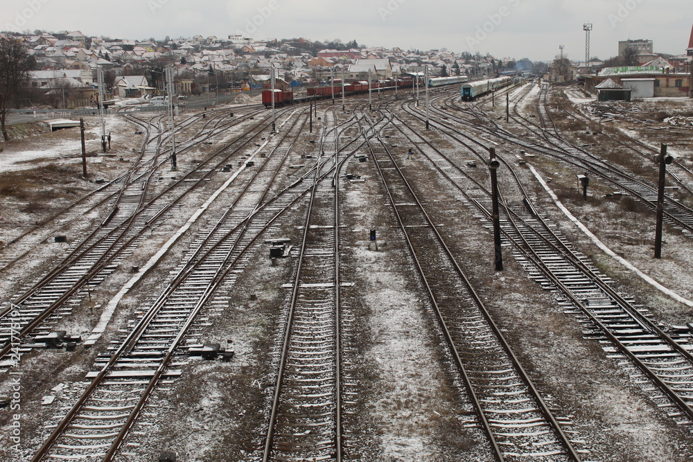 Obraz premium Railroad highway