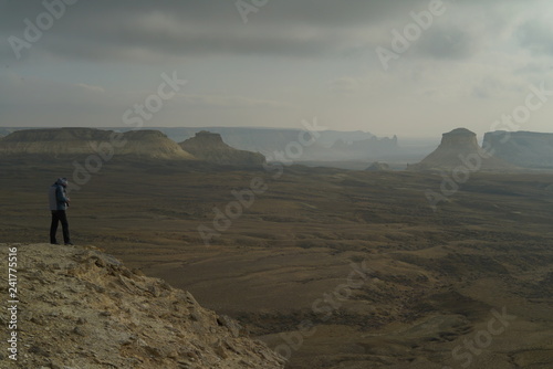 desert mountains canyon in winter