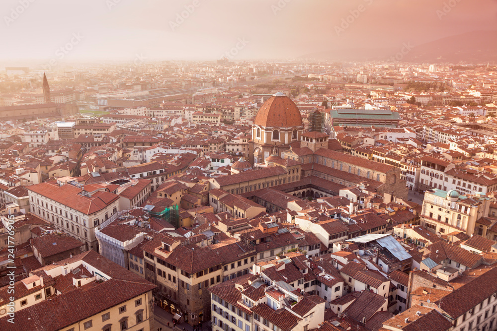 Aerial panorama of Florence