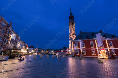 Main Square in Sint Truiden at dawn photo